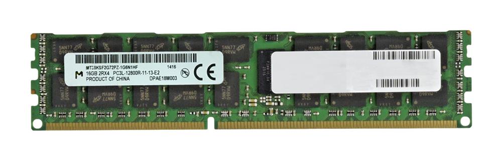 MT36KSF2G72PZ-1G6N1HF Micron 16GB PC3-12800 DDR3-1600MHz ECC Registered CL11 240-Pin DIMM 1.35V Low Voltage Dual Rank Memory Module