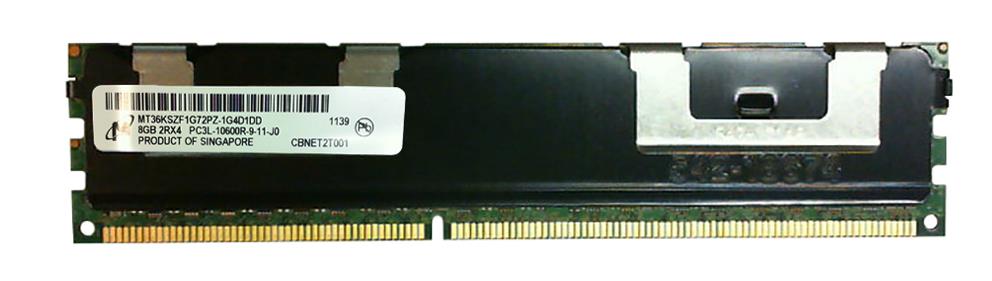 MT36KSZF1G72PZ-1G4D1DD Micron 8GB PC3-10600 DDR3-1333MHz ECC Registered CL9 240-Pin DIMM 1.35V Low Voltage Dual Rank Memory Module