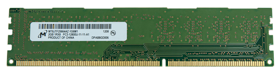 3D-14D324N642538-2G 2GB Module DDR3 PC3-12800 CL=11 non-ECC Unbuffered DDR3-1600 Single Rank 1.5V 256Meg x 64 for Asus F1A55 Motherboard n/a