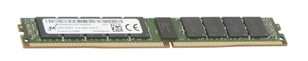 MTA36ADS4G72PZ-2G3 Micron 32GB PC4-19200 DDR4-2400MHz Registered ECC CL17 288-Pin DIMM 1.2V Very Low Profile (VLP) Dual Rank Memory Module