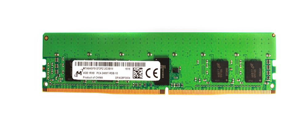 MTA9ASF51272PZ-2G3 Micron 4GB PC4-19200 DDR4-2400MHz Registered ECC CL17 288-Pin DIMM 1.2V Single Rank Memory Module
