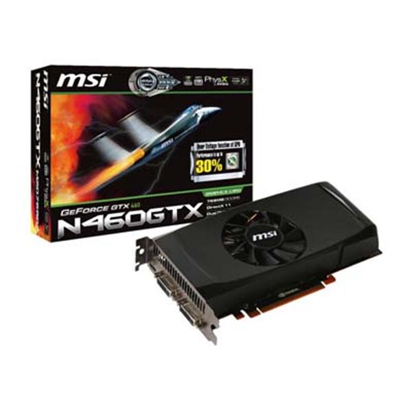 N460GTX-M2D768D5-A1 MSI VideoCard N460GTX-M2D768D5 GeForce GF104 768MB GDDR5 DVI Min