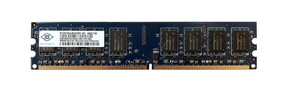 NT2GT64U8HD0BY-AD Nanya 2GB DDR2 PC6400 Memory