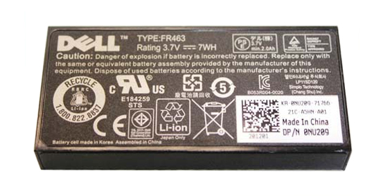 NU209 Dell 3.7V 7WHr Lithium-Ion RAID Controller Battery (Refurbished)