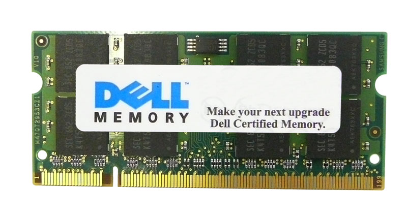 NY687 Dell 4GB PC2-6400 DDR2-800MHz non-ECC Unbuffered CL6 200-Pin SoDimm Dual Rank Memory Module