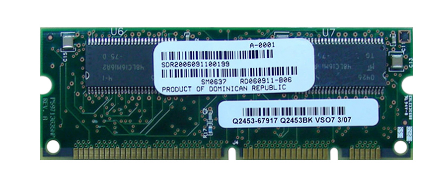 Q2453-60001-06 HP 8MB Flash 64MB SDRAM Combo Firmware DIMM Memory for LaserJet 4200/4300 Series Printer