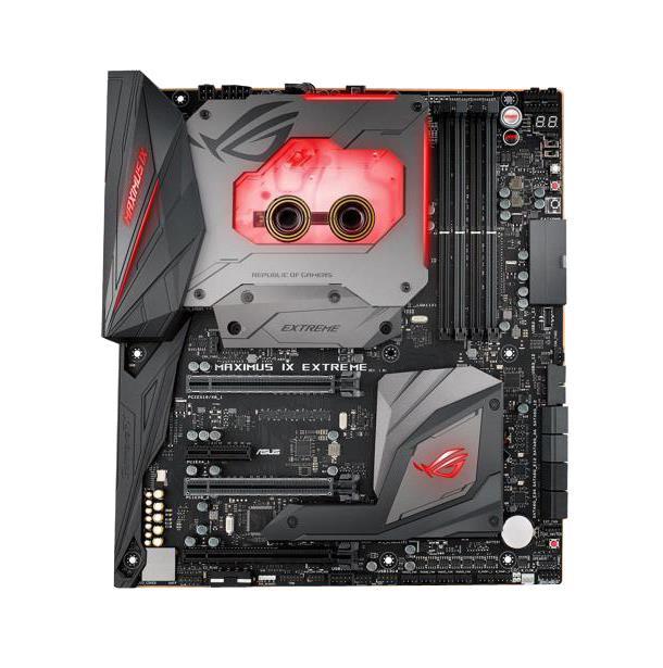 ROG MAXIMUS IX EXTREME Asus Socket LGA 1151 Intel Z270 Chipset 7th/6th Generation Core i7 / i5 / i3 / Pentium / Celeron Processors Support DDR4 4x DIMM 8x SATA 6.0Gb/s Extended-ATX Motherboard (Refurbished)