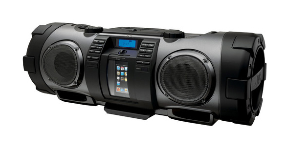 RVNB70B JVC BoomBlaster WMA/MP3/WMA/MP3 USB Portable Boom Box with Apple Dock Cradle (Black) (Refurbished)