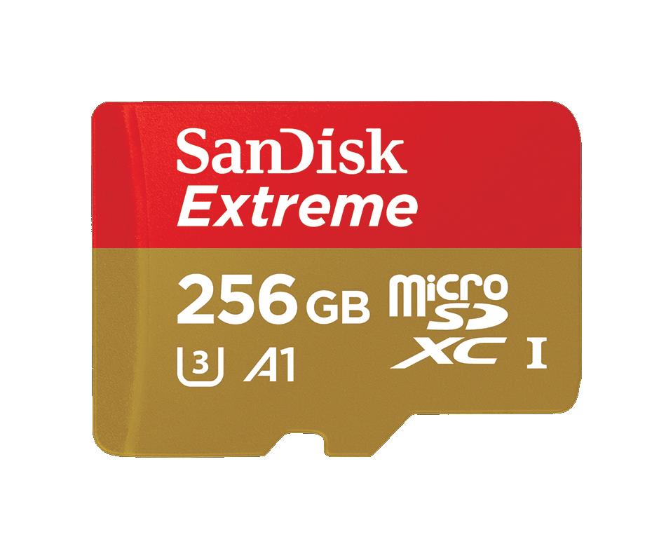 SDSQXAO-256G-CN6MA SanDisk Extreme 256GB Class 10 microSDXC UHS-I Flash Memory Card