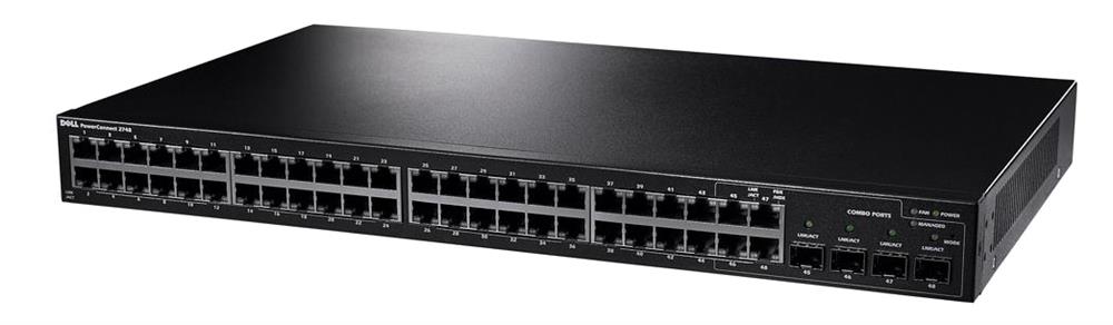 UY486 Dell PowerConnect 2748 48-Ports Gigabit Ethernet Managed Switch (Refurbished)