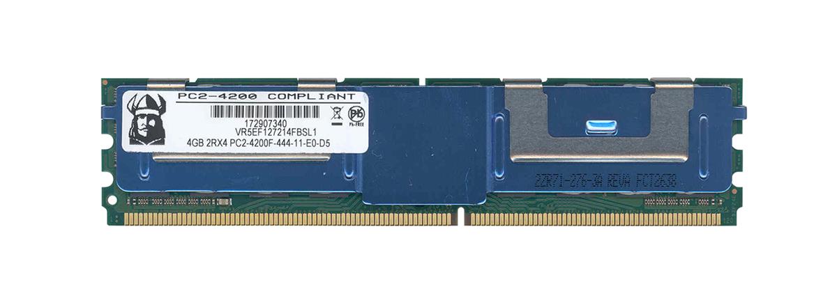 VR5EF127214FBSL1 Viking 4GB PC2-4200 DDR2-533MHz ECC Fully Buffered CL4 240-Pin DIMM Dual Rank Memory Module