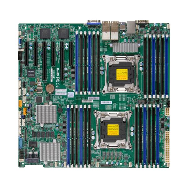X10DRCLN4O SuperMicro Dual Socket R3 LGA 2011 Xeon E5-2600 v4 / v3 Intel C612 Chipset DDR4 24 x DIMM 10 x SATA 6Gbps 8 x SAS 12Gbps EE-ATX Server Motherboard (Refurbished)