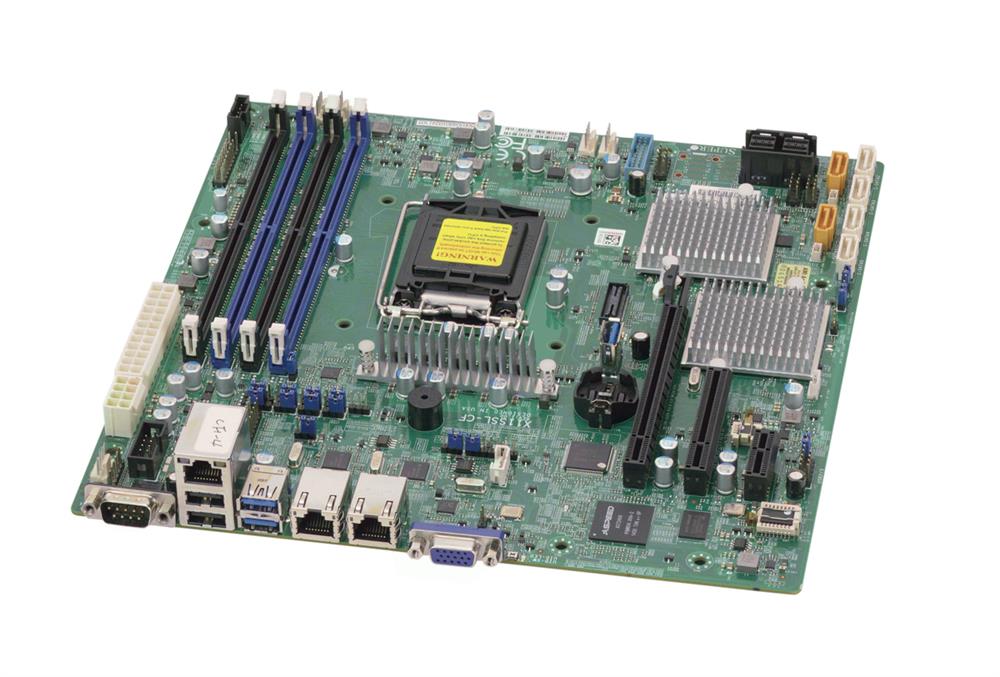 X11SSL-CF-O SuperMicro X11SSL-CF Socket LGA 1151 Intel C232 Chipset Intel Xeon E3-1200 v6/v5 7th/6th Generation Core i3 / Pentium / Celeron Processors Support DDR4 4x DIMM 6x SATA3 6.0Gb/s Micro-ATX Server Motherboard (Refurbished)