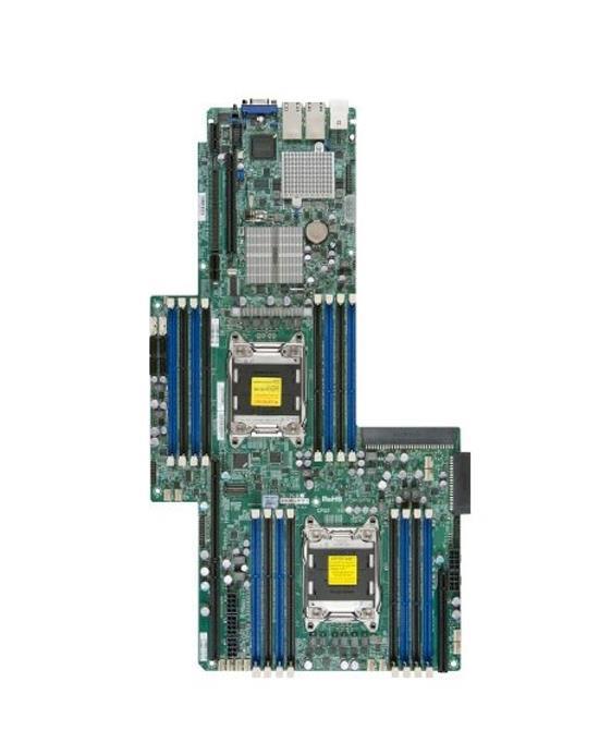 X9DRG-HTF+ SuperMicro Dual Socket LGA 2011 Intel C602 Chipset Xeon E5-2600/ E5-2600 v2 Processors Support DDR3 16x DIMM 4x SATA2 3.0Gb/s Proprietary Server Motherboard (Refurbished)