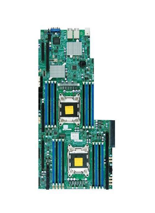 X9DRG-HTF+II SuperMicro Dual Socket LGA 2011 Intel C602 Chipset Xeon E5-2600/ E5-2600 v2 Processors Support DDR3 16x DIMM 4x SATA2 3.0Gb/s Proprietary Server Motherboard (Refurbished)
