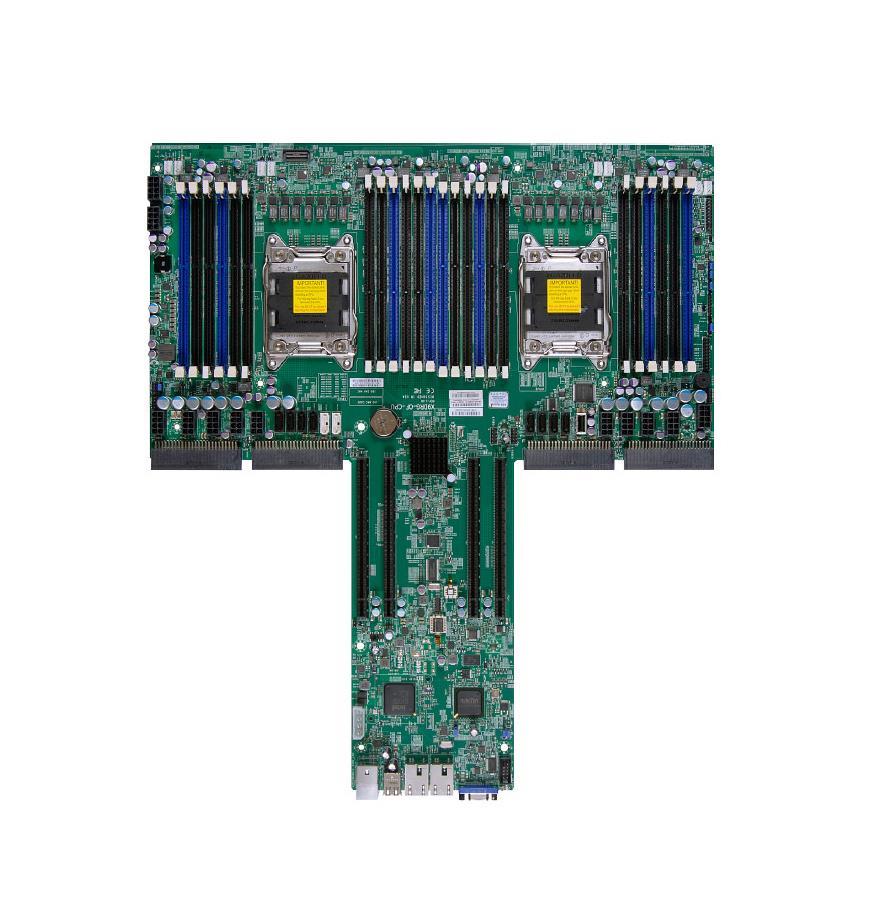 X9DRG-OF-CPU SuperMicro Dual Socket R LGA 2011 Xeon E5-2600 / E5-2600 V2 Processor Intel C602 Chipset DDR3 24 x DIMM 8 x SATA Proprietary Server Motherboard (Refurbished)