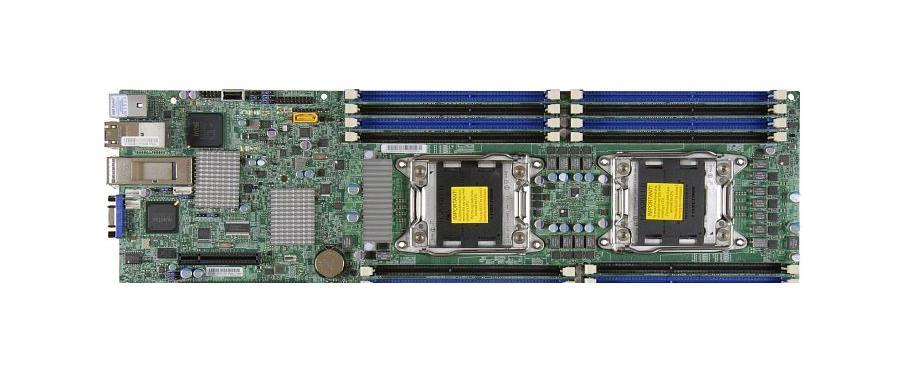 X9DRT-PT SuperMicro Dual Socket LGA 2011 Intel C602J Chipset Xeon E5-2600/ E5-2600 V2 Processors Support DDR3 16x DIMM 4x SATA2 3.0Gb/s Proprietary Twin Server Motherboard (Refurbished)