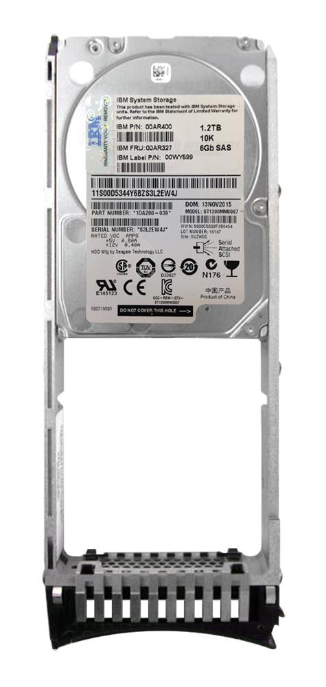 00AR327 IBM 1.2TB 10000RPM SAS 12Gbps 2.5-inch Internal Hard Drive