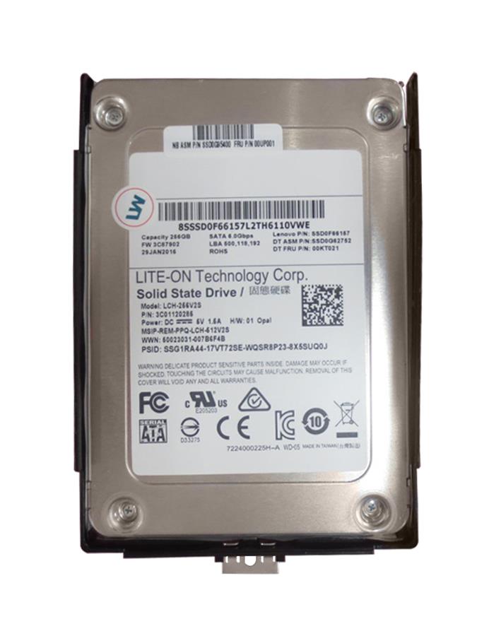 00UP001 Lenovo 256GB MLC SATA 6Gbps 2.5-inch Internal Solid State Drive (SSD)