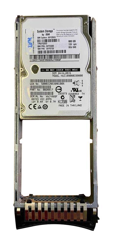 00Y2503-SP IBM 600GB 10000RPM SAS 6Gbps 2.5-inch Internal Hard Drive