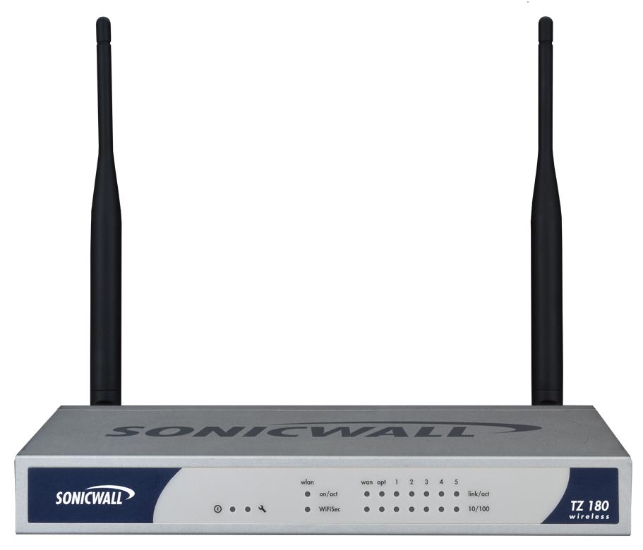 01-SSC-6550 SonicWALL TZ 180 VPN Firewall 7x 10/100/1000Base-T LAN (Refurbished)