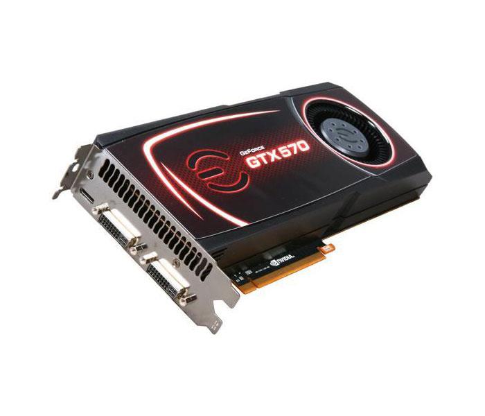 012-P3-1577-KE EVGA Nvidia GeForce GTX 570 1280MB GDDR5 320-Bit HDMI / DisplayPort / Dual DVI PCI-Express 2.0 x16 Video Graphics Card