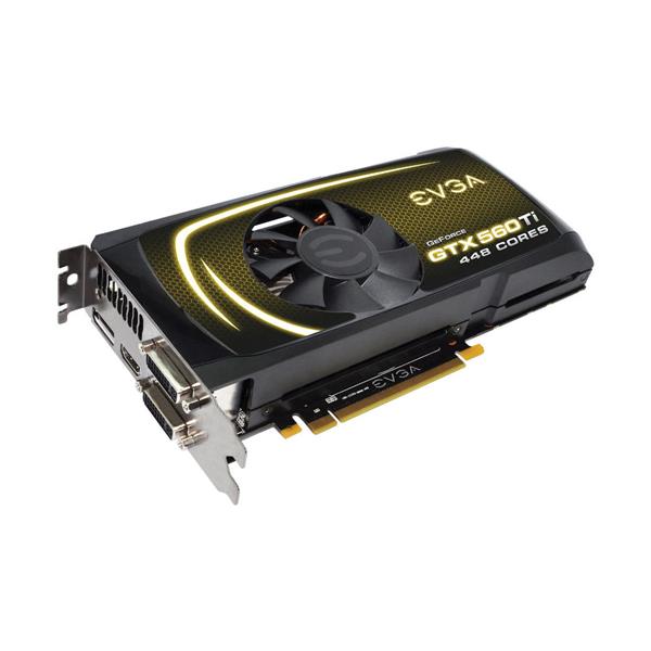 012-P3-2066-TR EVGA Nvidia GeForce GTX 560 Ti 1280MB GDDR5 320-Bit HDMI / DisplayPort / Dual DVI HDCP Ready SLI Support PCI-Express 2.0 x16 Video Graphics Card