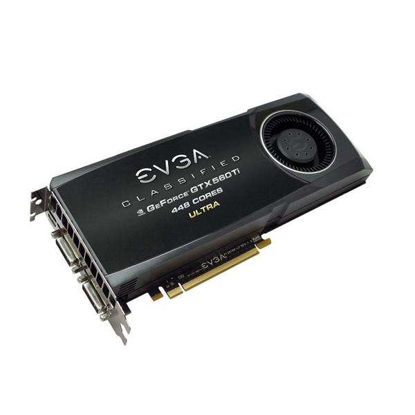 012-P3-2078-S3 EVGA Nvidia GeForce GTX 560 Ti Ultra 1280MB GDDR5 320-Bit HDMI / Dual DVI HDCP Ready/ SLI Support PCI-Express 2.0 x16 Video Graphics Card