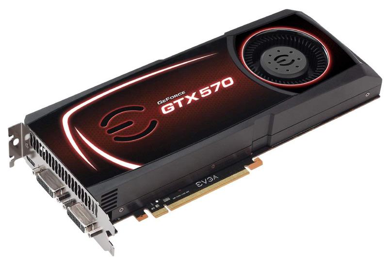 012P31571KR EVGA Nvidia GeForce GTX 570 1280MB GDDR5 320-Bit HDMI / Dual DVI / DisplayPort PCI-Express 2.0 x16 Video Graphics Card