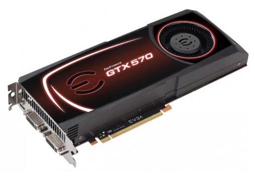 012P31578LA EVGA Nvidia GeForce GTX 570 1280MB GDDR5 320-Bit HDMI / DisplayPort / Dual DVI PCI-Express 2.0 x16 Video Graphics Card