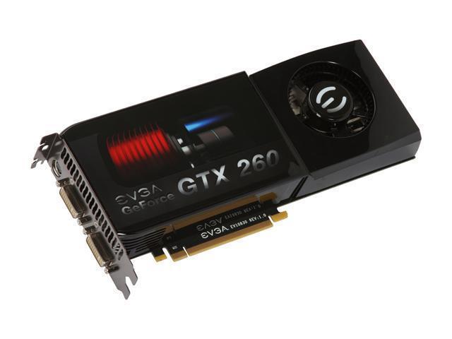 017P31165TR EVGA Nvidia GeForce GTX 260 1729MB DDR3 448-Bit HDMI / Dual DVI HDTV-Out PCI-Express 2.0 x16 Video Graphics Card