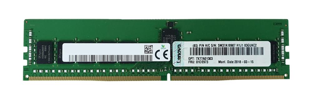 01DE973 Lenovo 16GB PC4-23400 DDR4-2933MHz Registered ECC CL21 288-Pin DIMM 1.2V Dual Rank Memory Module