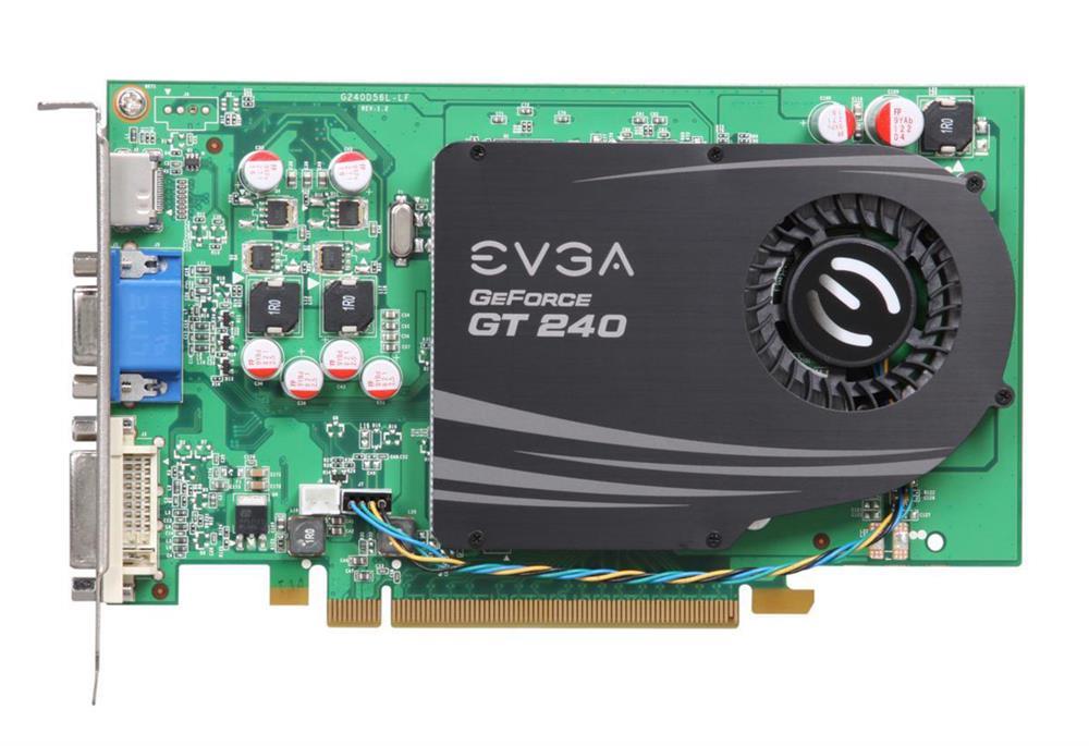 01G-P3-1236-B3 EVGA Nvidia GeForce GT240 1GB DDR3 128-Bit DVI / VGA / HDMI PCI-Express 2.0 x16 Video Graphics Card