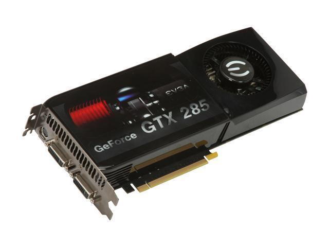 01G-P3-1281-TX EVGA Nvidia GeForce GTX 285 1GB GDDR3 512-Bit PCI-Express 2.0 x16 HDCP Ready/ SLI Support Video Graphics Card