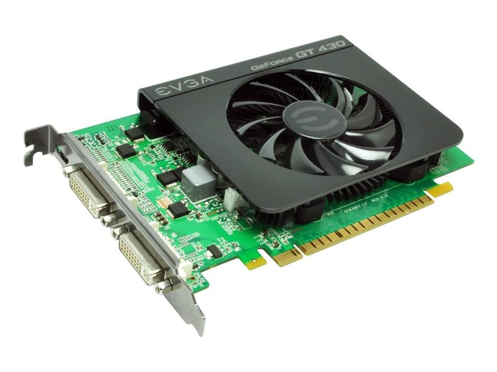 01G-P3-1431-D3 EVGA Nvidia GeForce GT 430 1GB DDR3 128-Bit Dual DVI/ Mini HDMI/ HDCP Ready PCI-Express 2.0 x16 Video Graphics Card