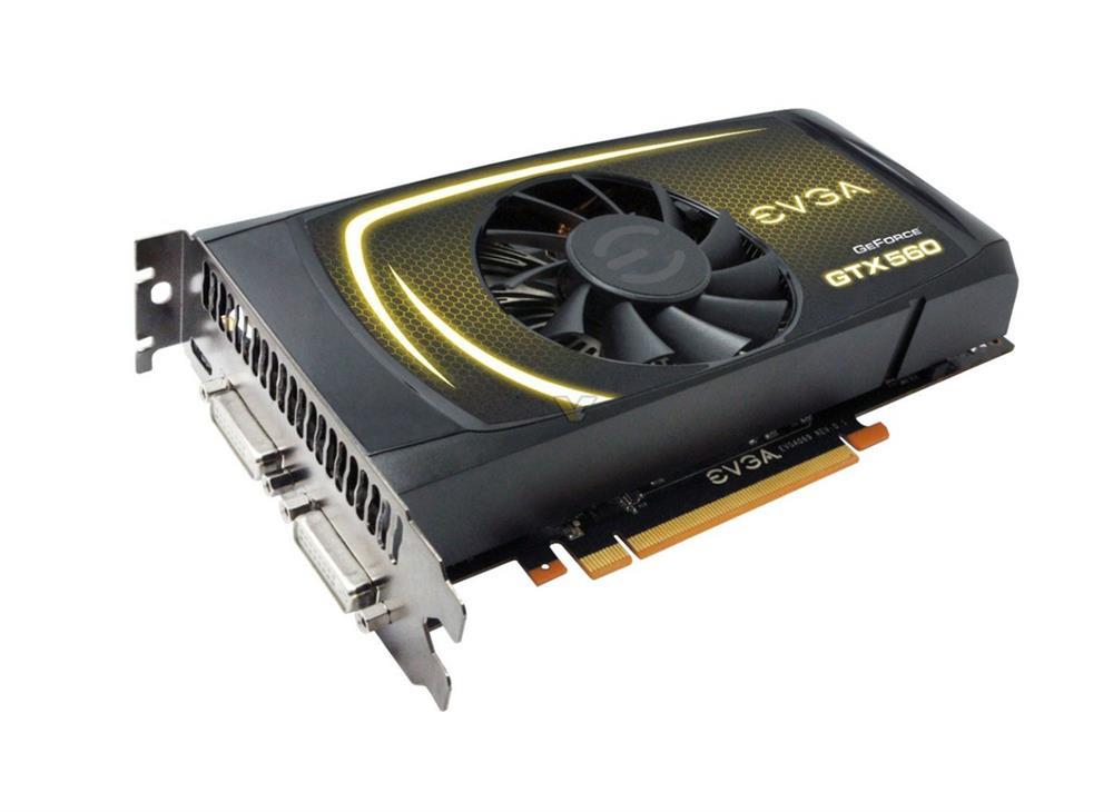 01G-P3-1461-L1 EVGA Nvidia GeForce GTX 560 SuperClocked 1GB GDDR5 256-Bit Mini HDMI / Dual DVI PCI-Express 2.0 x16 HDCP Ready SLI Support Video Graphics Card