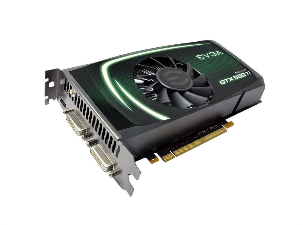 01G-P3-1556-L1 EVGA Nvidia GeForce GTX 550 Ti 1GB GDDR5 192-Bit Mini HDMI / Dual DVI PCI-Express 2.0 x16 Video Graphics Card