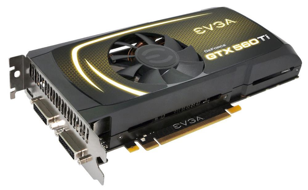 01G-P3-1563-S1 EVGA Nvidia GeForce GTX 560 Ti SuperClocked 1GB GDDR5 256-Bit Mini HDMI / Dual DVI / HDCP Ready SLI Support PCI-Express 2.0 x16 Video Graphics Card