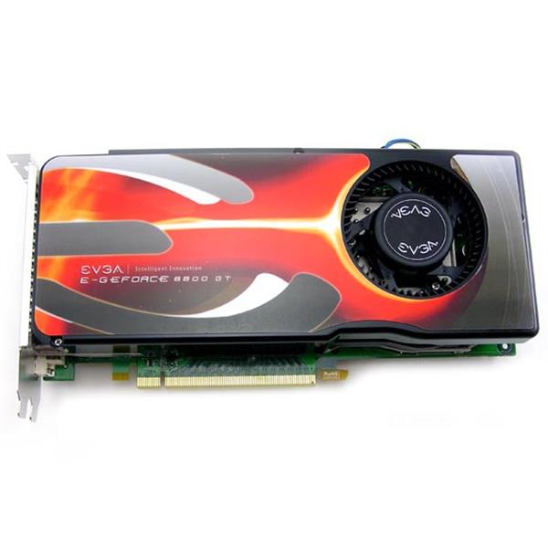 01G-P3-N809-BE EVGA e-GeForce 8800 GT AKIMBO 1GB GDDR3 256-Bit Dual DVI/ HDTV/ S-Video Out/ HDCP Ready SLI Supported PCI-Express 2.0 x16 Video Graphics Card