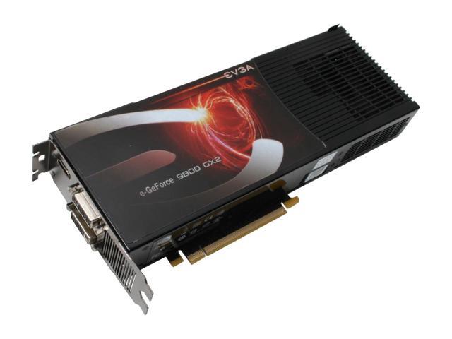 01G-P3-N891-LX EVGA e-GeForce 9800 GX2 1GB GDDR3 512-Bit HDMI / Dual DVI HDCP Ready/ SLI Support PCI-Express 2.0 x16 Video Graphics Card