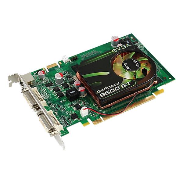 01G-P3-N959-B3 EVGA Nvidia GeForce 9500 GT 1GB DDR2 128-Bit Dual DVI/ HDTV/ S-Video Out/ HDCP Ready/ SLI Supported PCI-Express 2.0 x16 Video Graphics Card