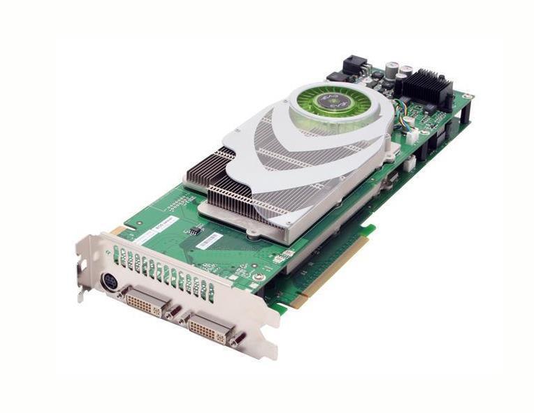 01GP2N590A1 EVGA e-GeForce 7900 GX2 1GB GDDR3 256-Bit PCI-Express x16 Dual DVI/ HDTV Out/ SLI Support/ Quad SLI Video Graphics Card
