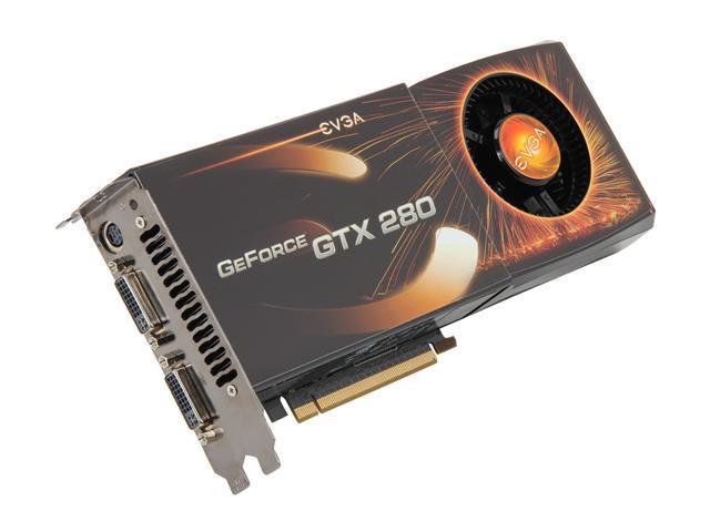 01GP31280LX EVGA Nvidia GeForce GTX 280 1GB GDDR3 512-Bit Dual DVI / HDTV Out PCI-Express 2.0 x16 Video Graphics Card