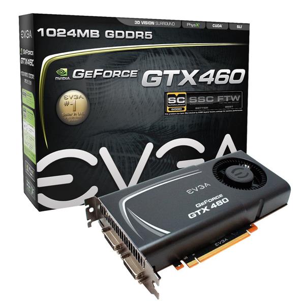 01GP31373A1 EVGA Nvidia GeForce GTX 460 SuperClocked EE 1GB GDDR5 256-Bit Mini HDMI / Dual DVI PCI-Express 2.0 x16 Video Graphics Card