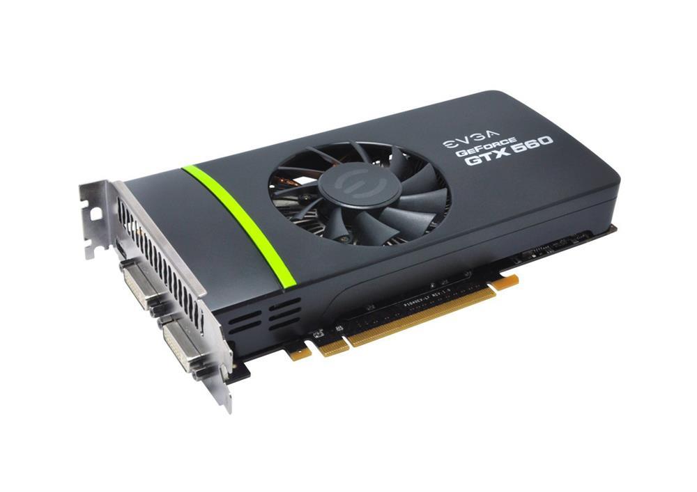 01GP31463LA EVGA Nvidia GeForce GTX 560 SuperClocked 1GB GDDR5 256-Bit Mini-HDMI / Dual DVI PCI-Express 2.0 x16 HDCP Ready SLI Support Video Graphics Card