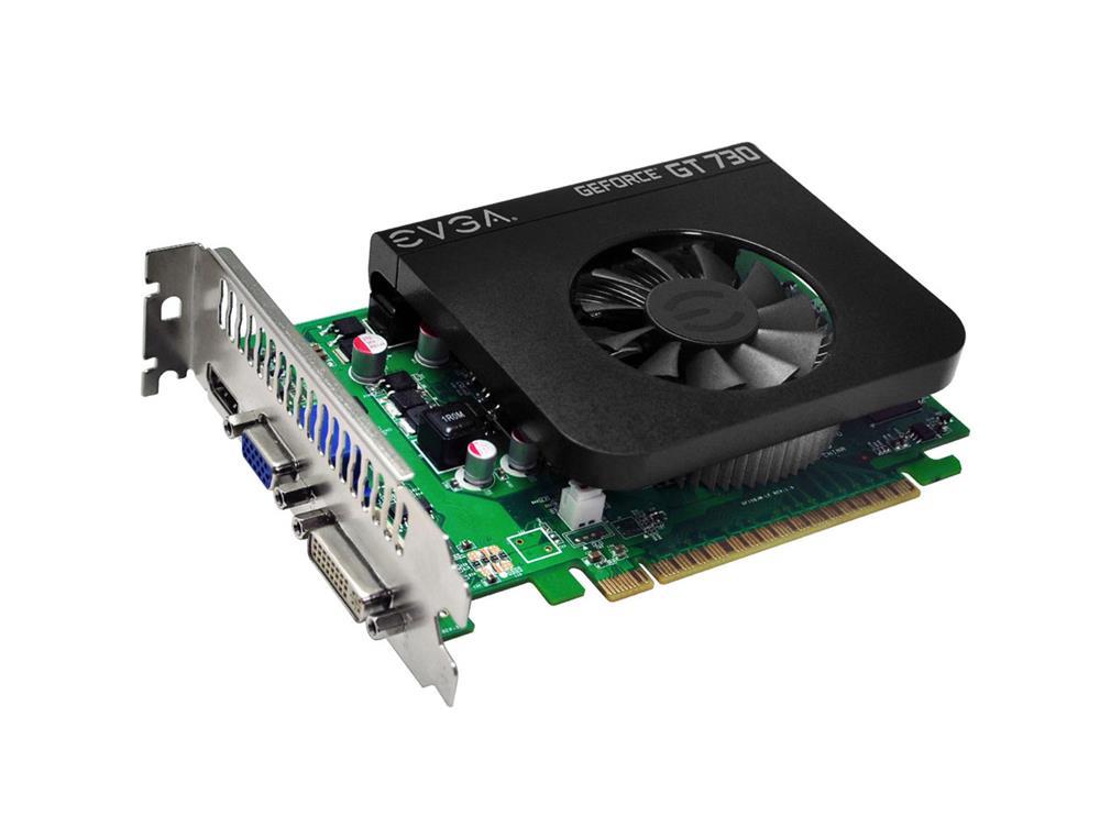 01GP33736L1 EVGA Nvidia GeForce GT 730 1GB GDDR5 128-Bit DVI/ HDMI PCI-Express 2.0 Video Graphics Card