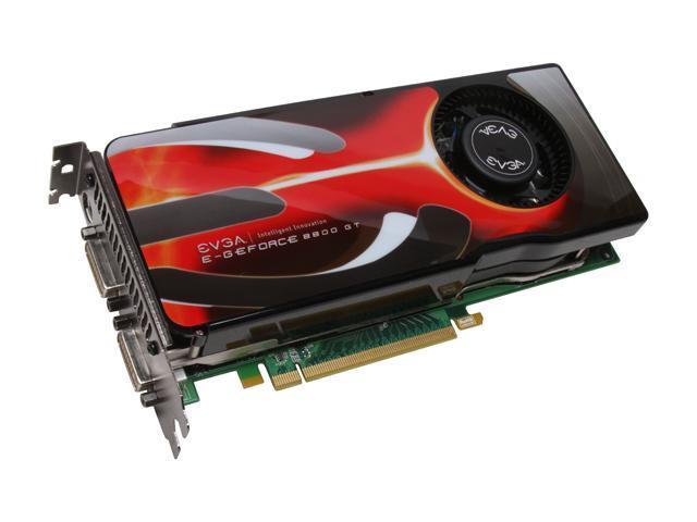 01GP3N818 EVGA GeForce 8800 GT 1GB GDDR3 256-Bit HDCP Ready SLI Supported PCI-Express 2.0 x16 Video Graphics Card
