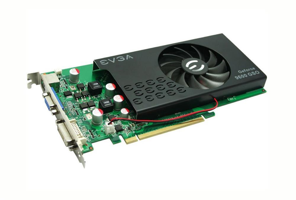 01GP3N964 EVGA Nvidia GeForce 9600 GSO 1GB DDR2 128-Bit HDCP Ready PCI-Express 2.0 x16 Video Graphics Card