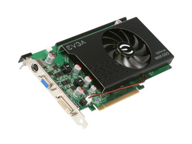 01GP3N964TX EVGA Nvidia GeForce 9600 GSO 1GB DDR2 128-Bit HDCP Ready PCI-Express 2.0 x16 Video Graphics Card