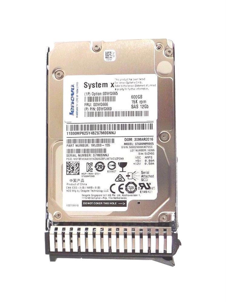 01KN715 Lenovo 600GB 15000RPM SAS 3.5-inch Internal Hard Drive